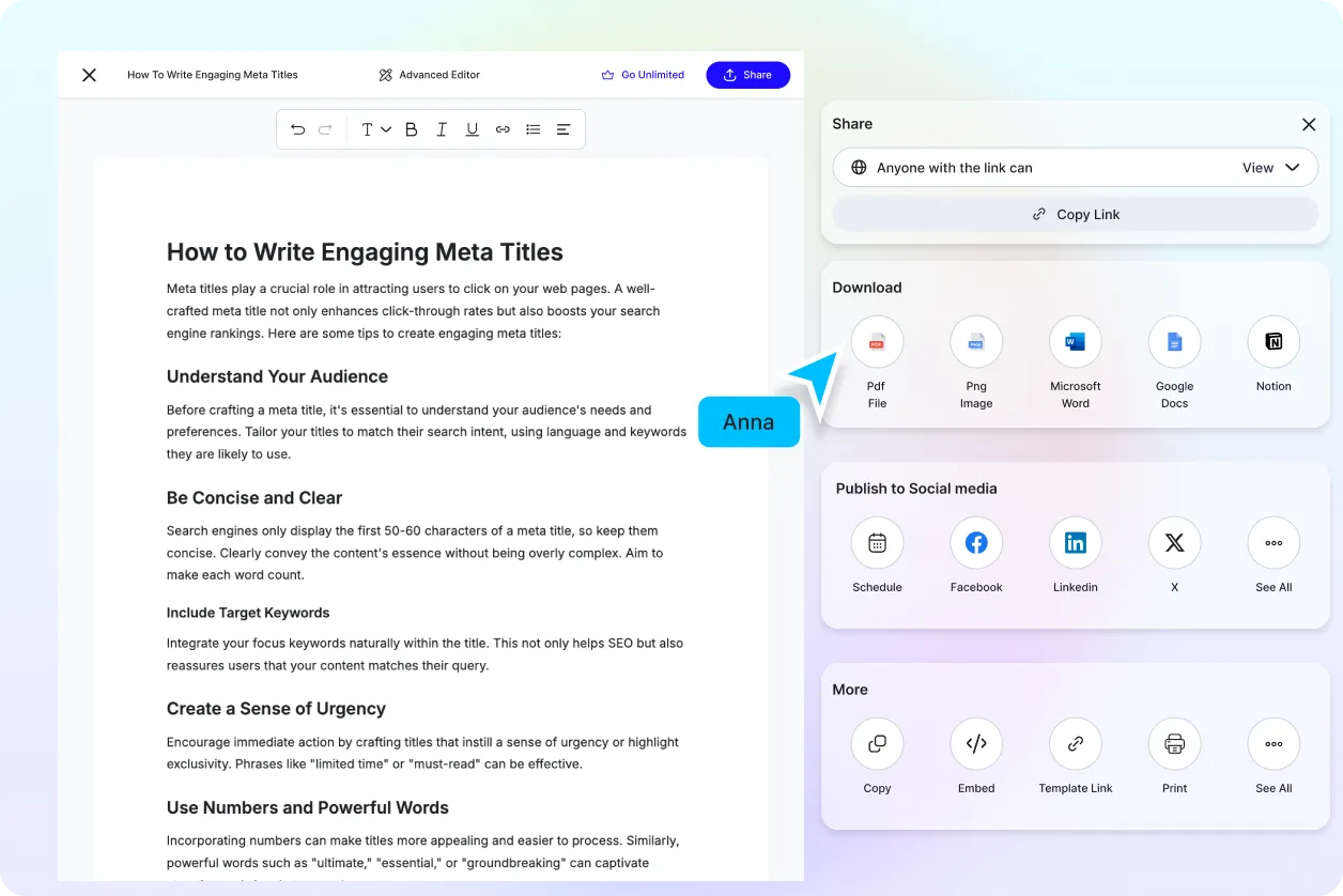 Free AI Meta Title Generator, Online Title Optimization Tool